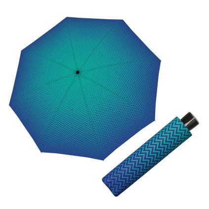 Fiber Mini Strong Blue dámský skládací deštník  Doppler