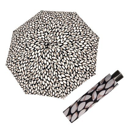 Fiber Mini Leaves Taupe dámský skládací deštník  Doppler