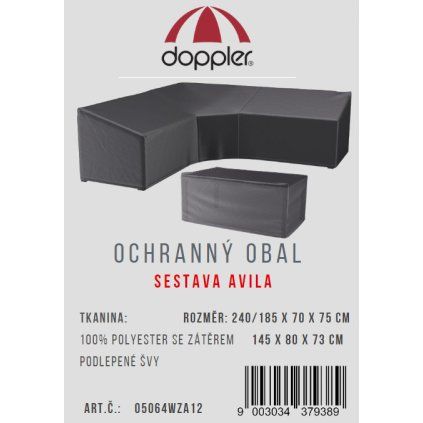 Ochranný obal na sestavu AVILA - pravý roh  Doppler