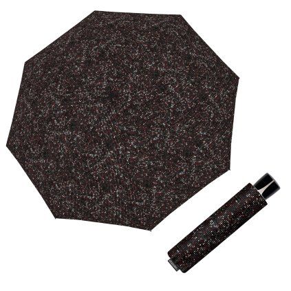 Mini Fiber Spotlight black dámský skládací deštník  Doppler