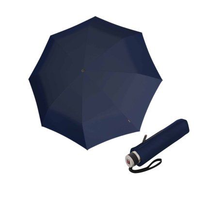 Chrome Matt Manual Navy - elegantní skládací deštník  Knirps