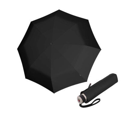 Chrome Matt Manual Black - elegantní skládací deštník  Knirps