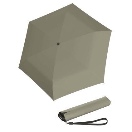 US.050 ultra light slim manual Moss- lehký skládací plochý deštník  Knirps