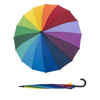 Golf automatic Rainbow - partnerský holový deštník  Derby