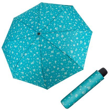 Hit Mini Aqua Blue - dámský skládací deštník  Derby