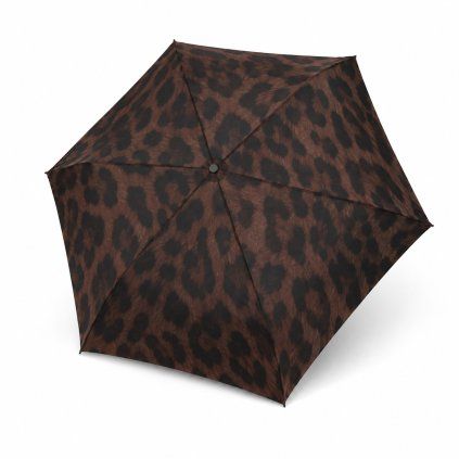16429 knirps us 050 leo with black damsky skladaci plochy destnik