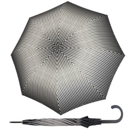 Fiber Flex AC Black&White dámský holový vystřelovací deštník  Doppler