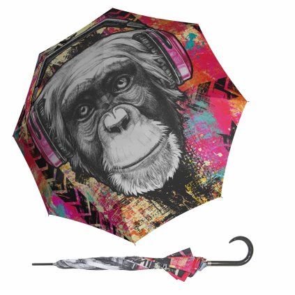 2291 1 modern art monkey damsky holovy vystrelovaci destnik