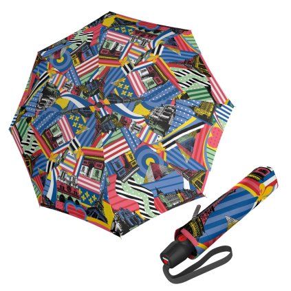 T.200 Medium Duomatic Paris Pop automatický deštník  Knirps