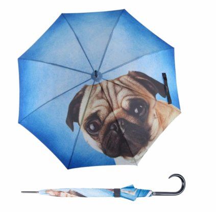Modern Art Lazy Dog dámský holový vystřelovací deštník  Doppler