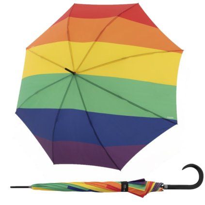 Modern Art Pride Rainbow dámský holový vystřelovací deštník  Doppler