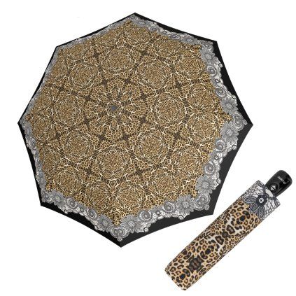Fiber Magic Leopardo satin dámský automatický deštník  Doppler
