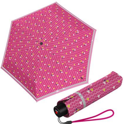 5399 rookie triple pink reflective damsky skladaci destnik