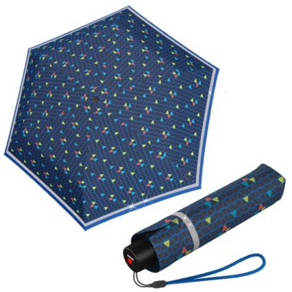 Rookie Triple Blue Reflective dámský skládací deštník  Knirps