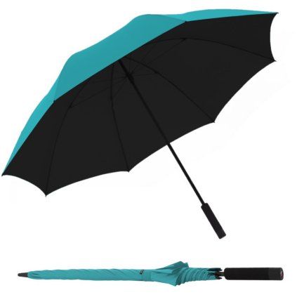 U.900 XXL Turquoise with Black dámský skládací deštník  Knirps