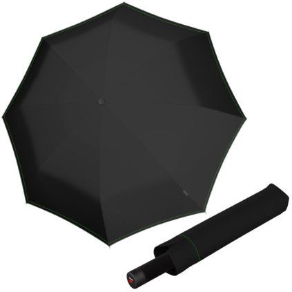 U.90 XXL Neon Black dámský skládací deštník  Knirps