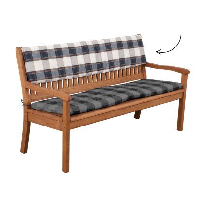 Opěrka pro 2-místnou lavici polstr na dvoumístnou lavici 110x30x6 cm  Doppler