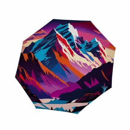 Modern Art Long AC Mountain dámský holový vystřelovací deštník  Doppler