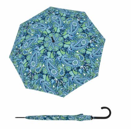 9904 fiber flex long ac paisley blue damsky holovy vystrelovaci destnik
