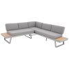 EXPERT PLUS AVERSA TEAK zahradní sedací souprava 4+2+1 šedá  Doppler