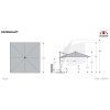 DX 280 x 280 cm antracit  Derby