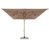 ALU WOOD XL 400 x 300 cm hnědá  Doppler