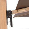 ALU WOOD XL 400 x 300 cm hnědá  Doppler