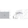 ACTIVE 350 x 260 cm antracit  Doppler