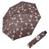 15547 hit mini flowers brown damsky skladaci destnik