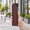 16714 3 carbonsteel mini slim dark chocolate damsky skladaci destnik