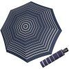 Fiber Magic Timeless Blue Stripes dámský automatický deštník  Doppler