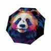 Modern Art Long AC Mighty Panda dámský holový vystřelovací deštník  Doppler